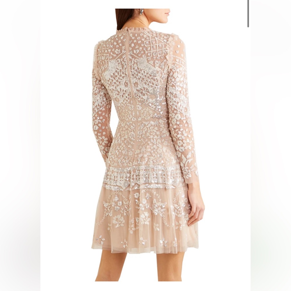 Needle & Thread Aurora Embellished Sequins Midi Dress